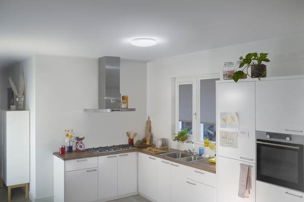 WiZ Adria -loftlampe, rund, 17W, 4000K, WiFi, dæmpbar