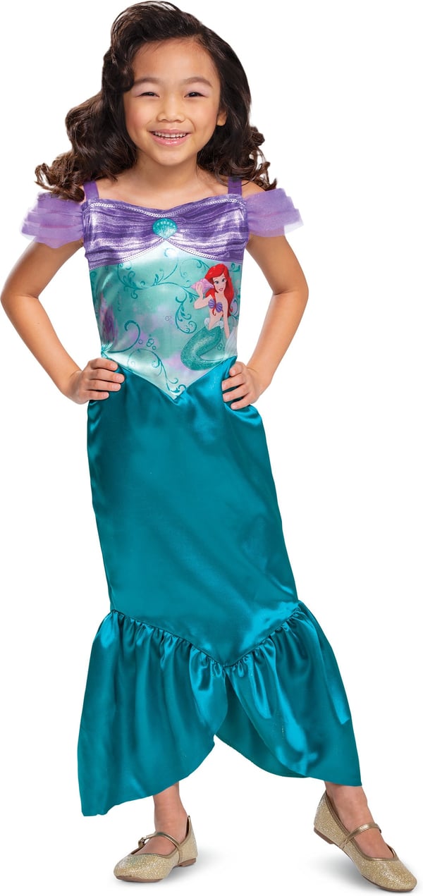 Ariel Basic Plus-kostume, 4-6 år, 99-123 cm