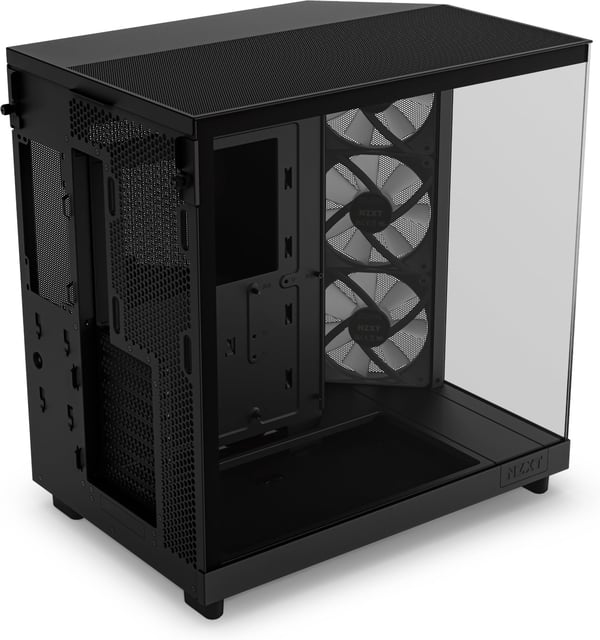 NZXT H6 Flow RGB ATX-kabinet med panoramavindue, sort