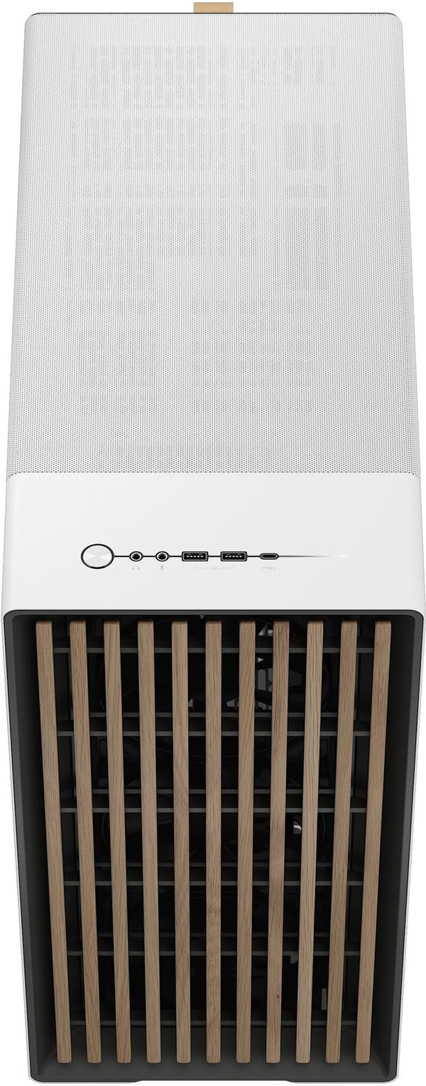Fractal Design North XL Chalk White TG Clear E-ATX-chassis, hvid