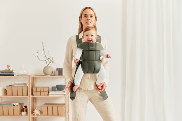 BabyBjörn Mini Vævet -bæresele, mørkegrøn