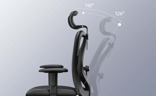 Sihoo M18 - ergonomisk kontorsstol, svart