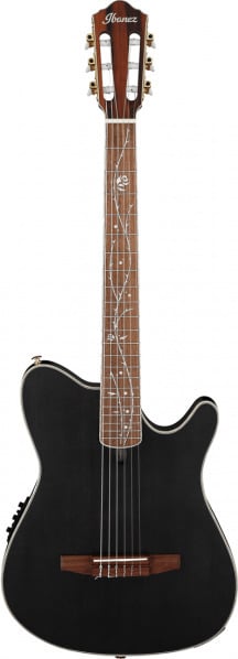 Ibanez TOD10N-TKF Tim Henson Signature akustisk guitar, Transparent Sort Flad