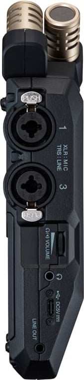 Zoom H6e bärbar inspelare med utbytbara mikrofoner, svart