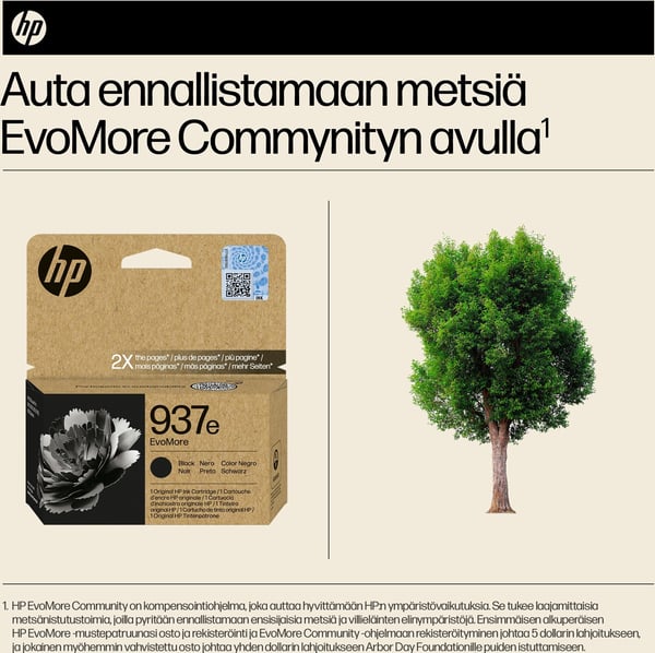 HP 937e EvoMore bläckpatron, svart