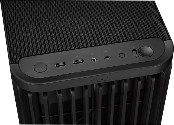 Asus PROART PA401 WOOD METAL PWM BLACK ATX-chassi, svart