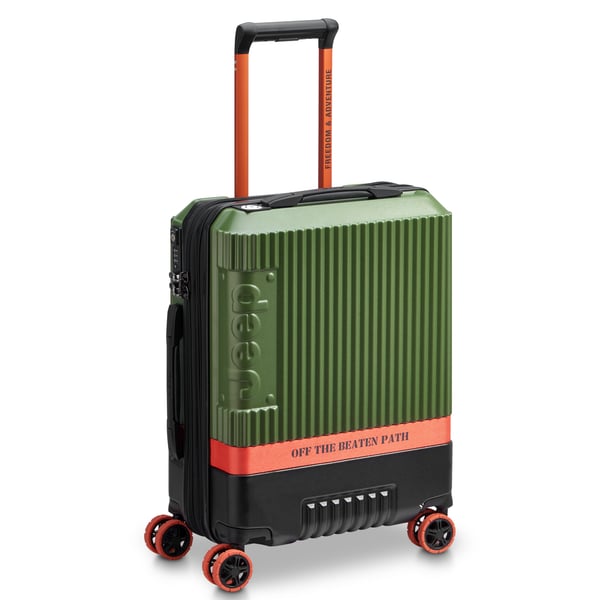 Delsey Jeep JH001A Kabinväska Slim resväska, 55 cm, grön