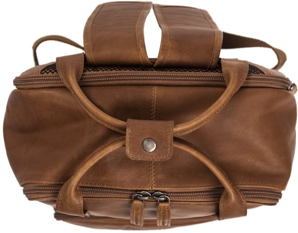The Chesterfield Brand Belford -rygsæk til 14" bærbar computer, cognac