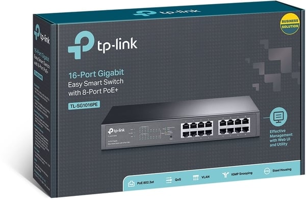 TP-LINK TL-SG1016PE - 16-portars switch