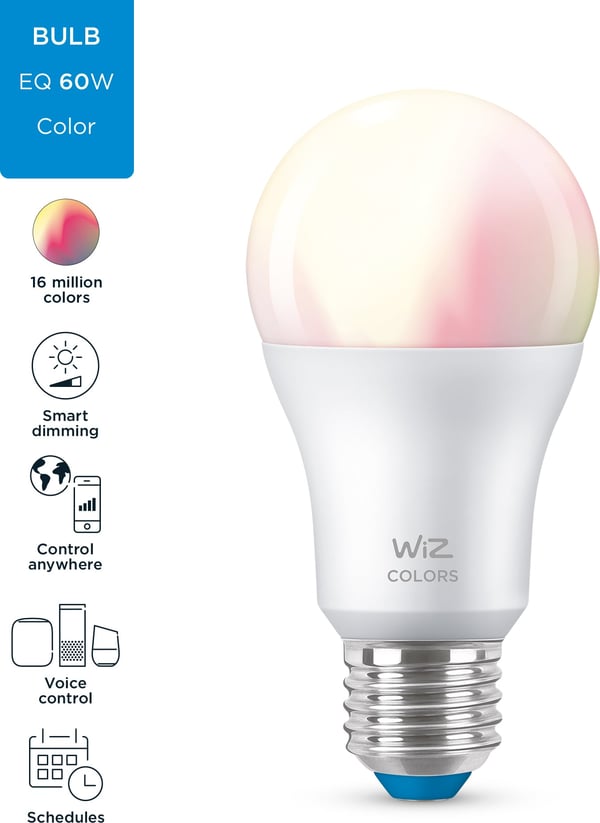 WiZ Smart LED-lampe, 806 lm, E27, RGBW