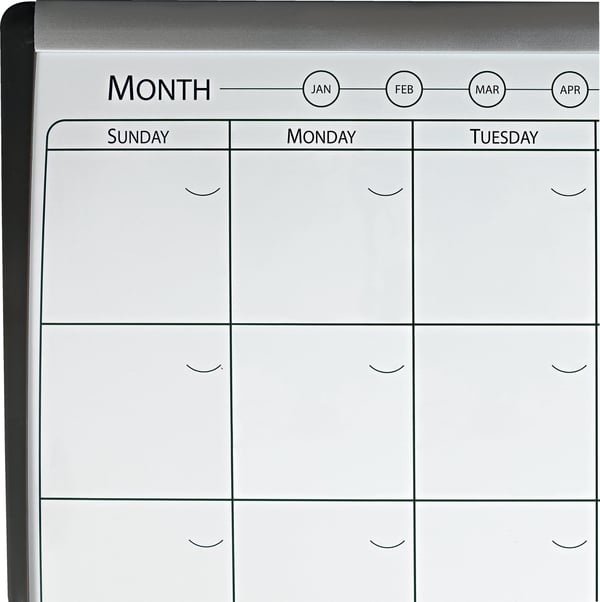 Nobo Home Combi -månadsschematavla, 58,5 x 43 cm