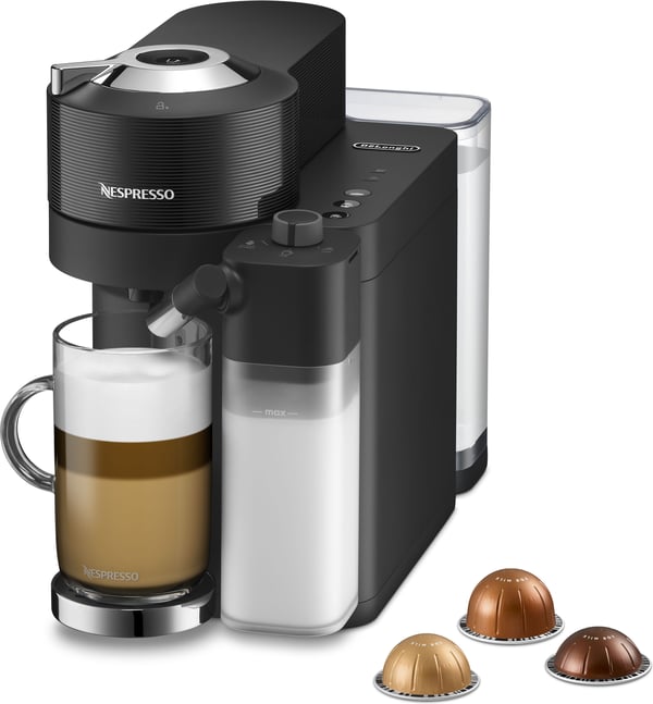 Nespresso Vertuo Lattissima ENV300.B - kapselkaffemaskine, sort