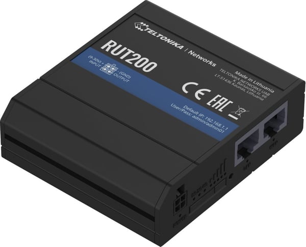 Teltonika RUT200 2G/3G/4G/LTEmodem og WiFirouter