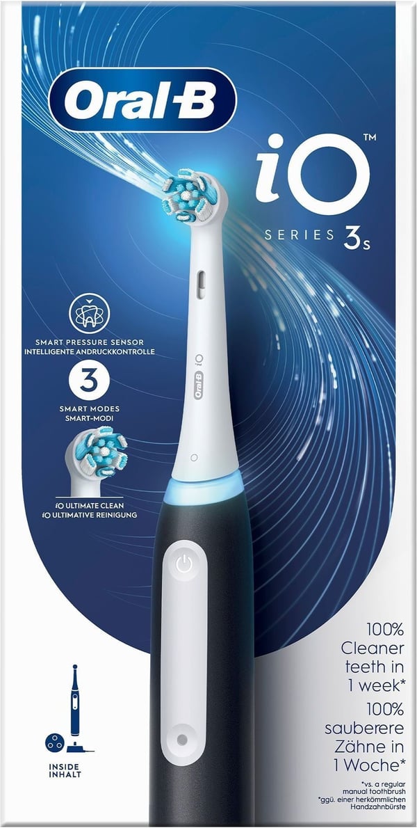 Oral-B iO Series 3s -elektrisk tandborste, svart