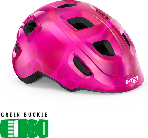 MET Hooray -cykelhjälm, 52-55 cm, rosa