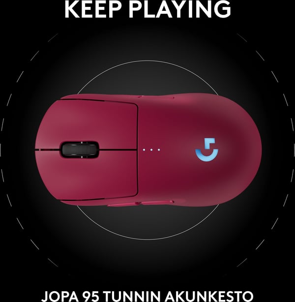 Logitech PRO 2 LIGHTSPEED-spelmus, rosa