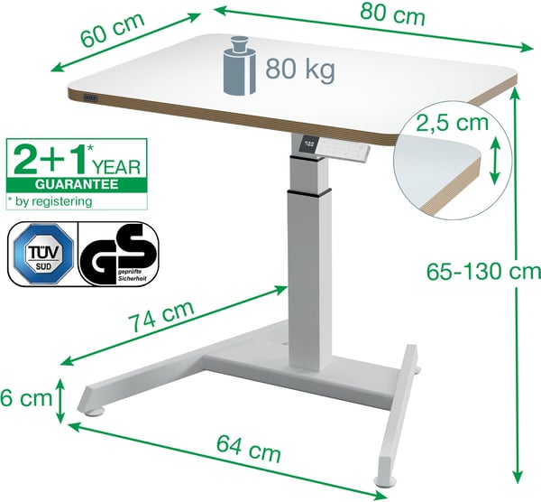 Leitz Ergo -elbord, liten