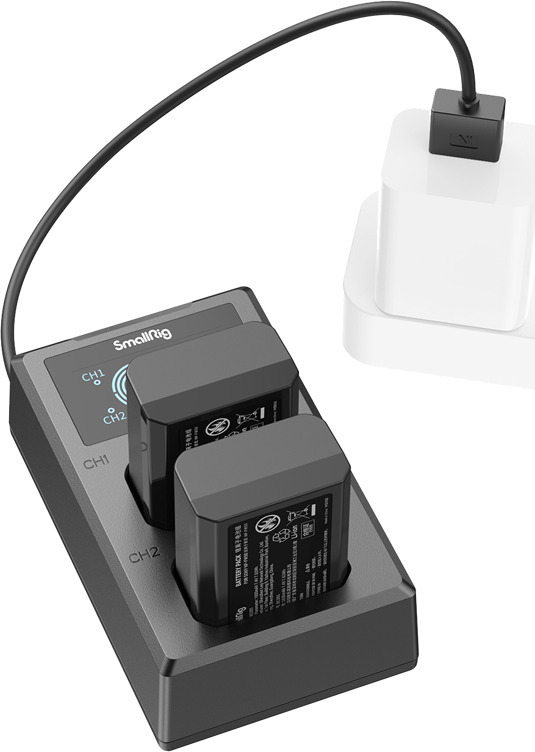 SmallRig 3818 NP-FW50 batteri- og opladningssæt