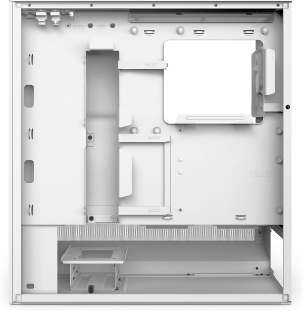 NZXT H5 Flow RGB (2024) ATX-chassis med vindue, hvid