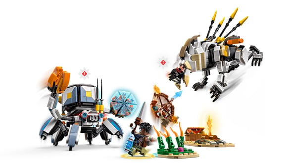 LEGO Horizon Adventures 77037 – Aloy og Varl mod Beskyttelsesskjold og Tandhjul