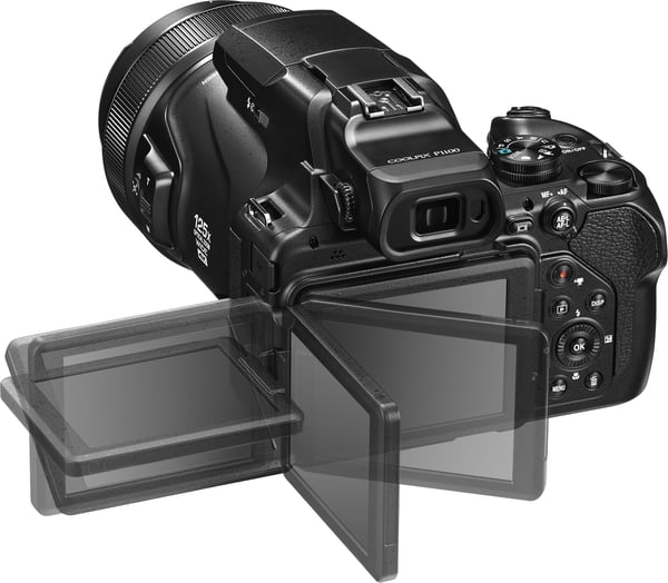 Nikon Coolpix P1100 digitalkamera, sort