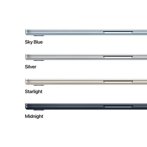 Apple MacBook Air 15" M4 16 GB, 256 GB 2025 - bärbar dator, himmelsblå (MC7A4)