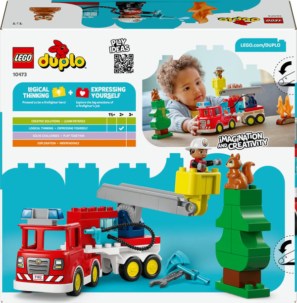 LEGO DUPLO Stad 10473 Brandbil, brandslang och räddare