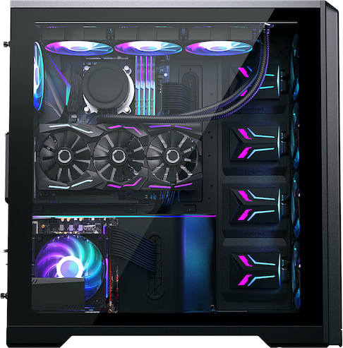 Phanteks Enthoo Pro 2 E-ATX-chassi med glaspanel, svart