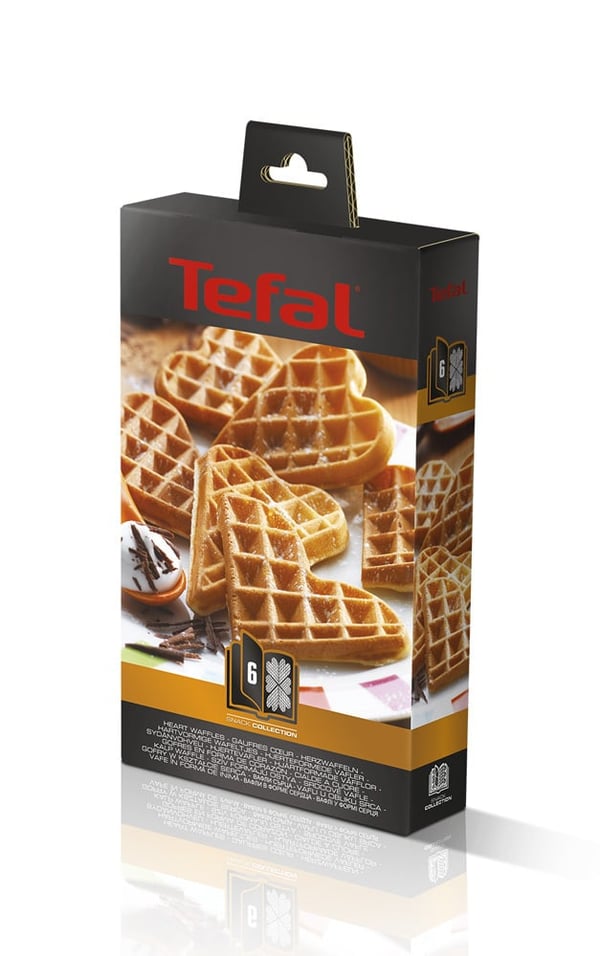Tefal Snack Collection - pandeplader: 6 Hjertevafler