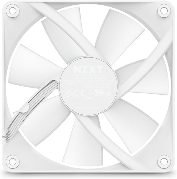 NZXT F120 RGB Core blæser, 120 mm, hvid