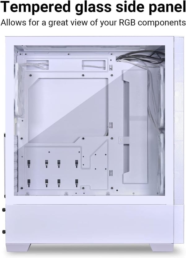 Lian Li LANCOOL 205 MESH C ATX-chassi med fönster, vitt