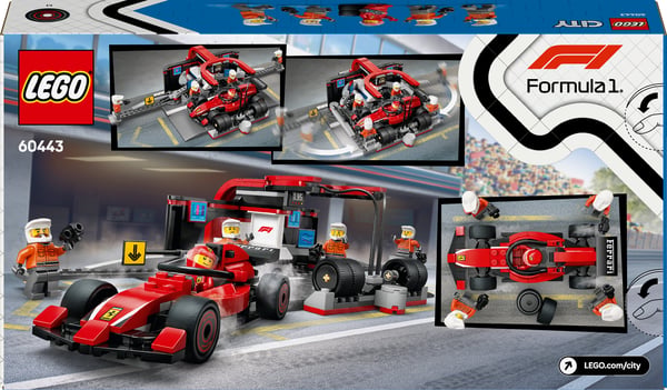 LEGO City 60443 – F1-boxstop og pitcrew samt Ferrari-bil