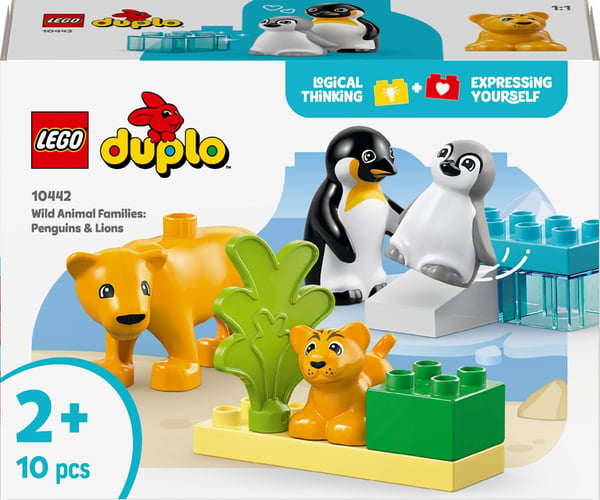 LEGO DUPLO By 10442 – Naturdyrefamilier: pingviner og løver