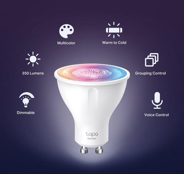 TP-Link Tapo L630 smartlampe, GU10, 350 lm