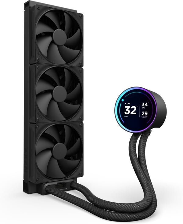 NZXT Kraken Elite 360 (2024) - væskekølesystem, sort