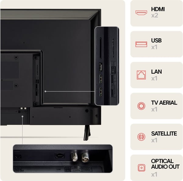 LG 32" LR6000 – Full HD Smart LED TV