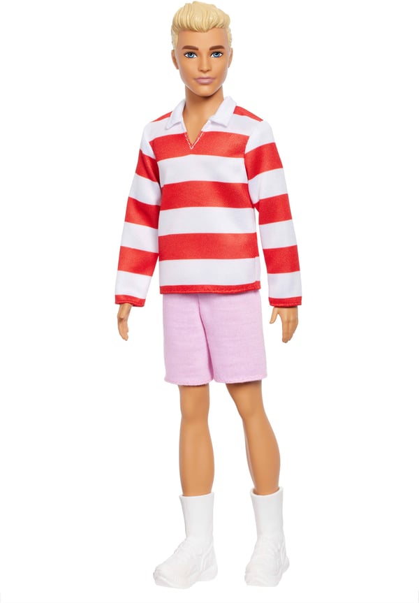 Barbie Ken Fashionista i randig skjorta
