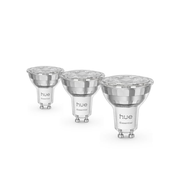 Philips Hue Essential smart spotlampa, White and color ambiance, GU10, 345 lm, 3-pack