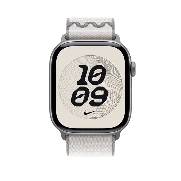 Apple Watch 46 mm Veiled Grey Nike Sport Loop armband (MYJD3)
