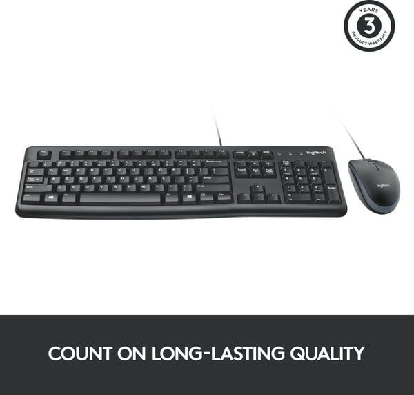 Logitech MK120 -tastatur og mus