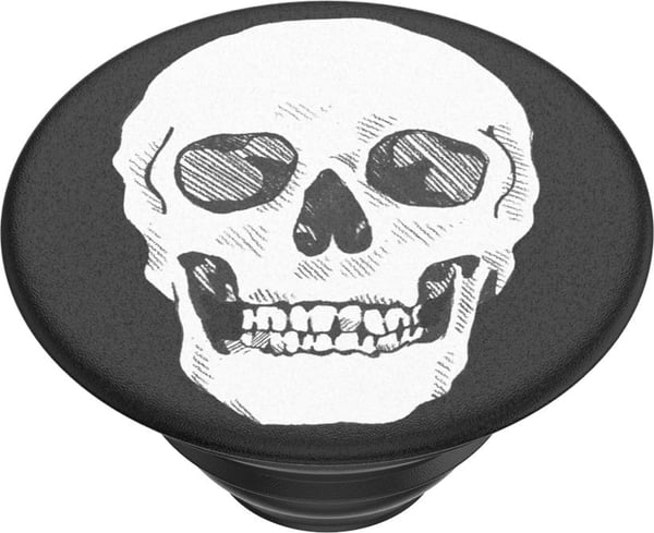 PopSockets PopGrip -hållare, Shaky Bones White