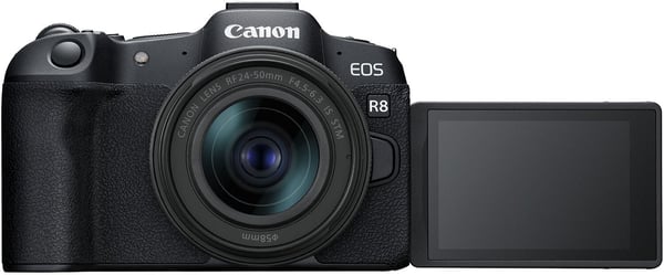 Canon EOS R8 -systemkamera + 24-50 mm objektiv