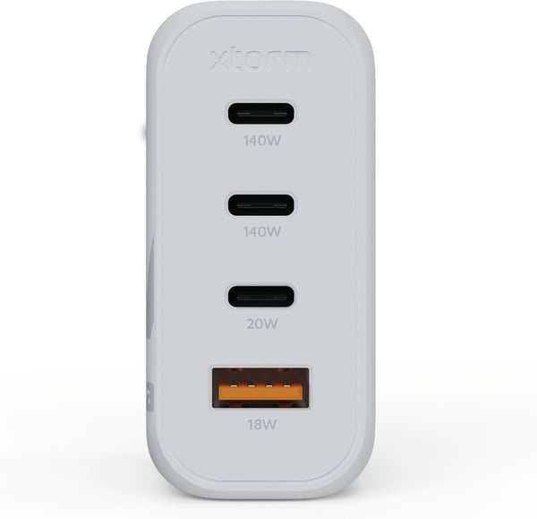 Xtorm XEC140 GaN² Ultra 140 W nätadapter, USB-C / A