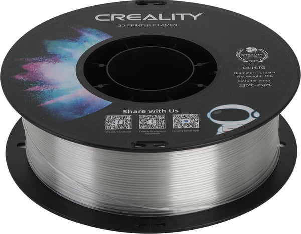 Creality CR-PETG filament til 3D-printer, 1,75 mm, gennemsigtig