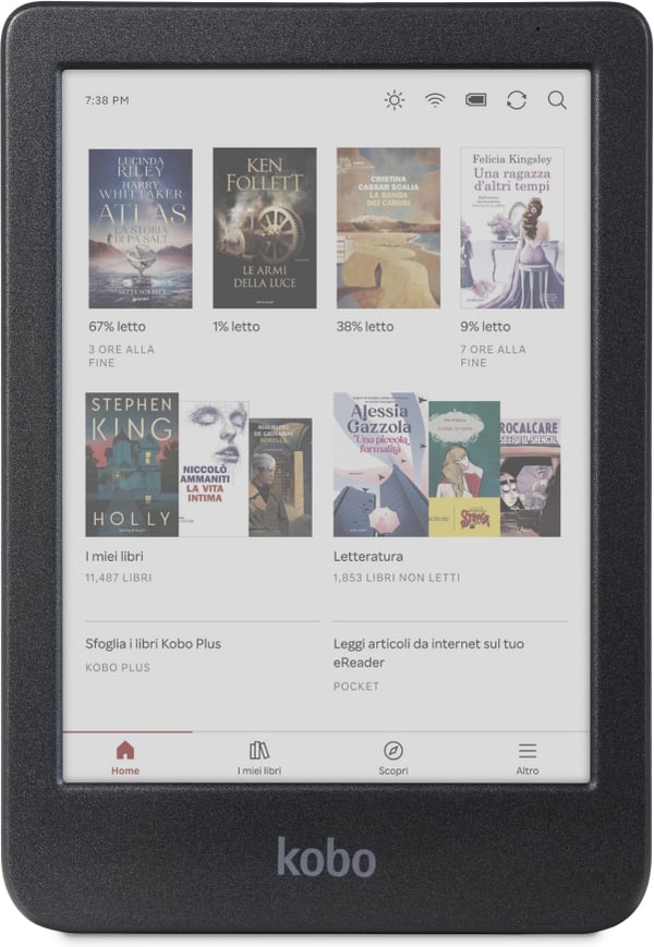 Kobo Clara Colour 6" -e-boglæser, sort Kobo Clara Colour 6" -e-boglæser, sort