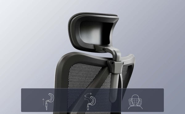 Sihoo M18 - ergonomisk kontorsstol, svart
