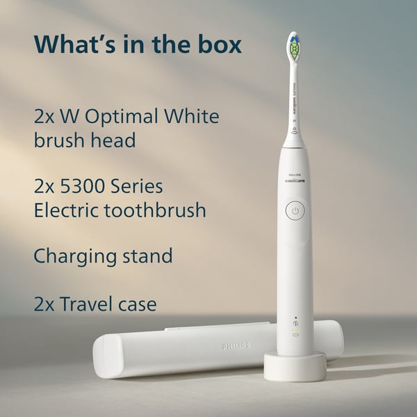 Philips HX7109/01 Sonicare Series 5300 eltandborste, dubbla skaft
