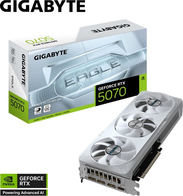 Gigabyte GeForce RTX 5070 EAGLE OC ICE 12 GB grafikkort