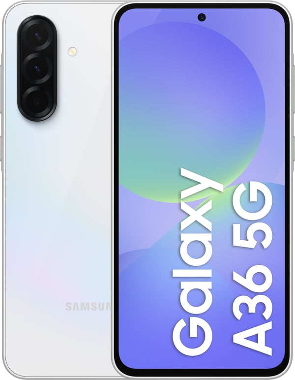 Samsung Galaxy A36 5G-telefon, 128/6 GB, vit