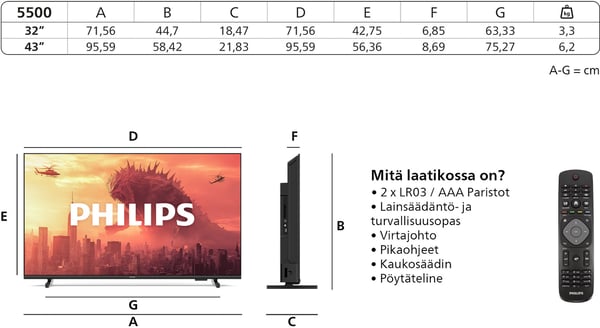 Philips 32" PHS5500 – HD-ready LED-TV